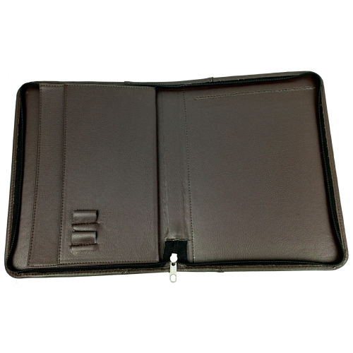 Мужская деловая папка для документов из эко кожи Exclusive Nемно-коричневая