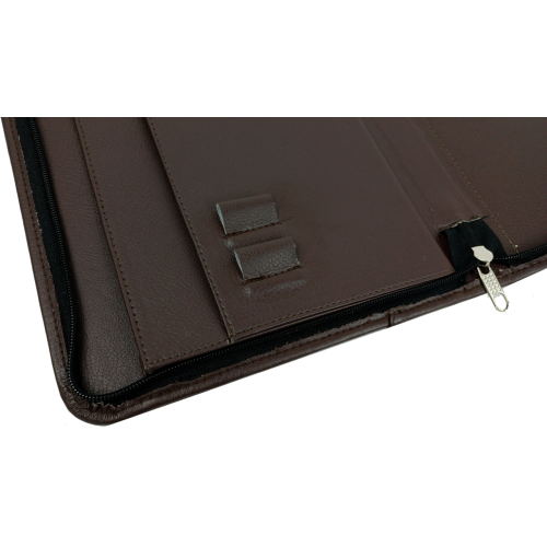 Мужская деловая папка для документов из эко кожи Exclusive Nемно-коричневая
