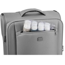 Маленький чемодан из ткани с увеличением объема 35/40L Topmove Серый