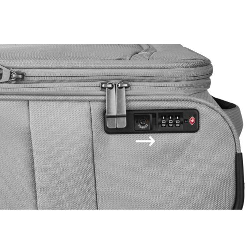 Маленький чемодан из ткани с увеличением объема 35/40L Topmove Серый