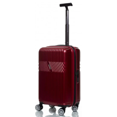 Маленький чемодан на колесах из поликарбоната 42L Sumdex Красный