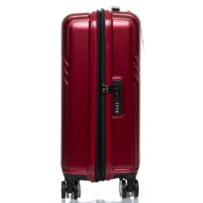 Маленький чемодан на колесах из поликарбоната 42L Sumdex Красный