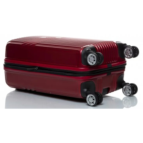 Маленький чемодан на колесах из поликарбоната 42L Sumdex Красный