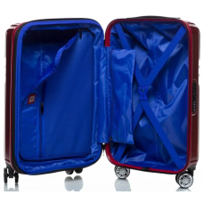 Маленький чемодан на колесах из поликарбоната 42L Sumdex Красный