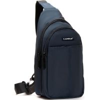 Мужская сумка слинг Lanpad тканевая Синий