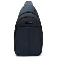 Мужская сумка слинг Lanpad тканевая Синий