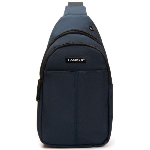 Мужская сумка слинг Lanpad тканевая Синий
