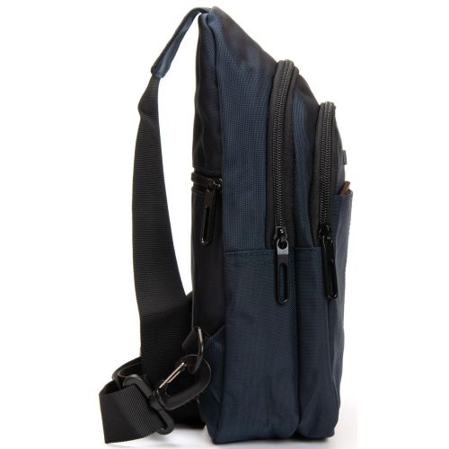 Мужская сумка слинг Lanpad тканевая Синий