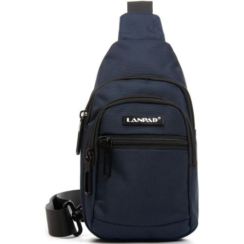Сумка мужская через плечо Lanpad Синяя