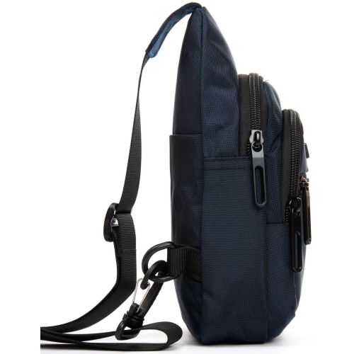 Сумка мужская через плечо Lanpad Синяя