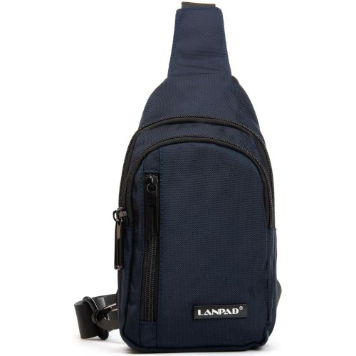 Мужская сумка через плечо Lanpad Синяя