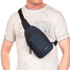 Мужская сумка через плечо Lanpad Синяя
