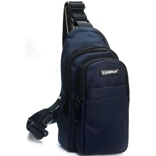 Мужская сумка тканевая Lanpad Синяя