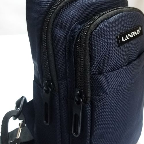 Мужская сумка тканевая Lanpad Синяя