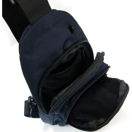 Мужская сумка тканевая Lanpad Синяя