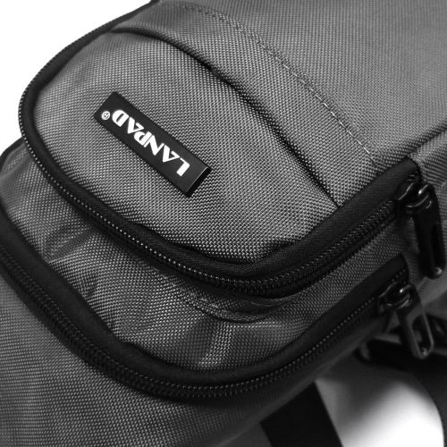 Мужская сумка тканевая Lanpad Серая