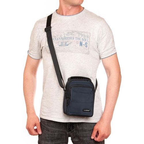 Сумка на плечо Lanpad мужская Синяя