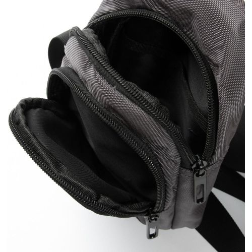 Сумка мужская через плечо Lanpad Серая