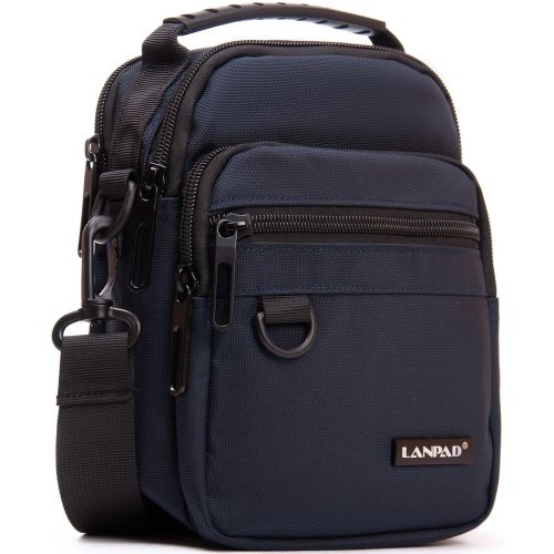 Мужская сумка Lanpad на плечо Синяя