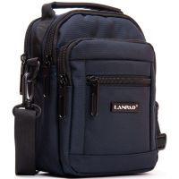 Сумка мужская Lanpad на плечо Темно-синяя