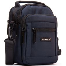 Сумка мужская Lanpad на плечо Темно-синяя