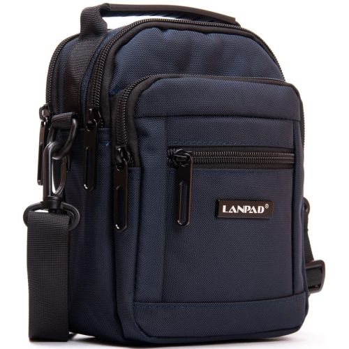 Сумка мужская Lanpad на плечо Синяя