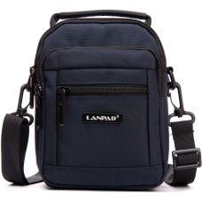 Сумка мужская Lanpad на плечо Темно-синяя