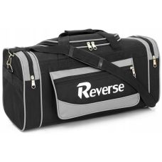 Вместительная дорожная сумка из кордуры 58L Reverse Черная с серым