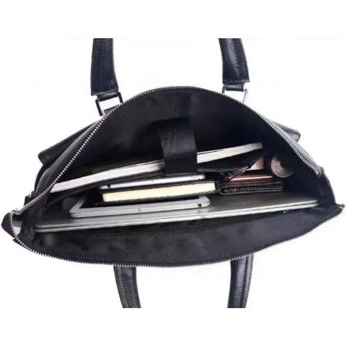 Мужская сумка-портфель Tiding Bag кожаная Черная