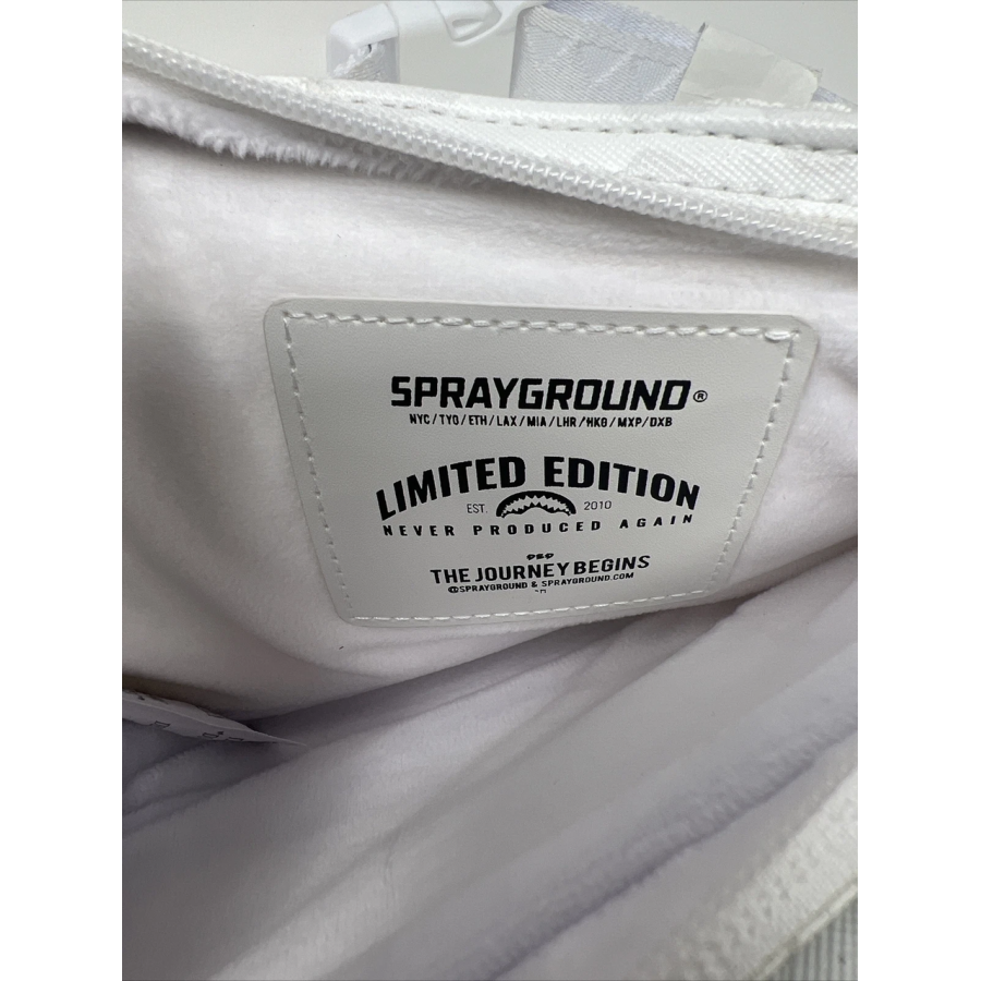 Нагрудная сумка слинг Sprayground Wings To The Future Белая