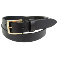 Женский кожаный ремень Skipper Черный ширина 3 см