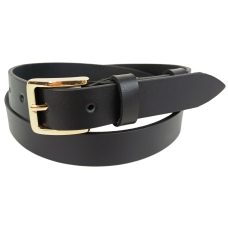 Женский кожаный ремень Skipper Черный ширина 3 см