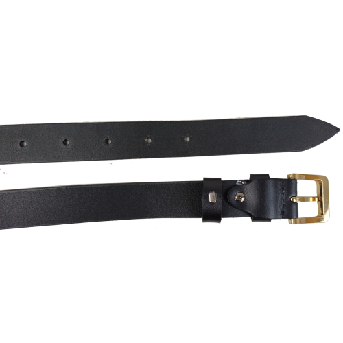 Женский кожаный ремень Skipper Черный ширина 3 см