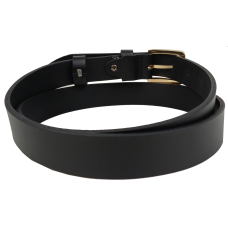 Женский кожаный ремень Skipper Черный ширина 3 см