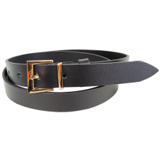 Универсальный женский кожаный ремень Skipper ширина 3 см Черный