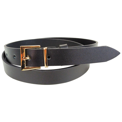 Универсальный женский кожаный ремень Skipper ширина 3 см Черный