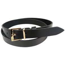 Универсальный женский кожаный ремень Skipper ширина 3 см Черный