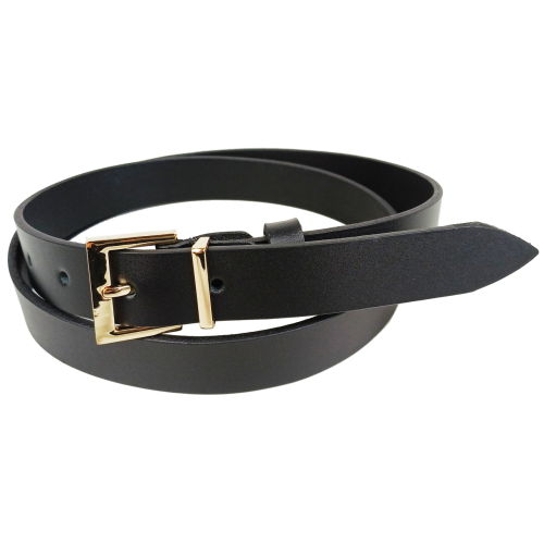 Универсальный женский кожаный ремень Skipper ширина 3 см Черный