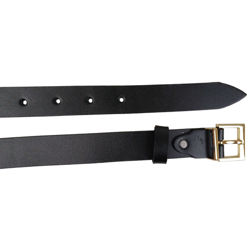 Универсальный женский кожаный ремень Skipper ширина 3 см Черный