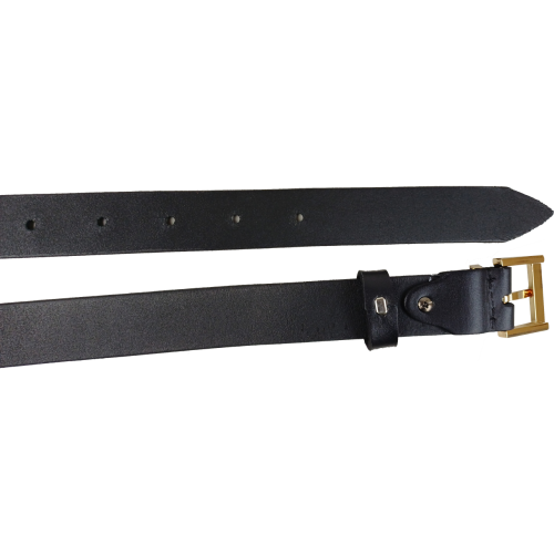 Универсальный женский кожаный ремень Skipper ширина 3 см Черный