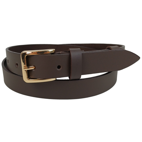 Женский кожаный ремень Skipper Темно-коричневый ширина 3 см