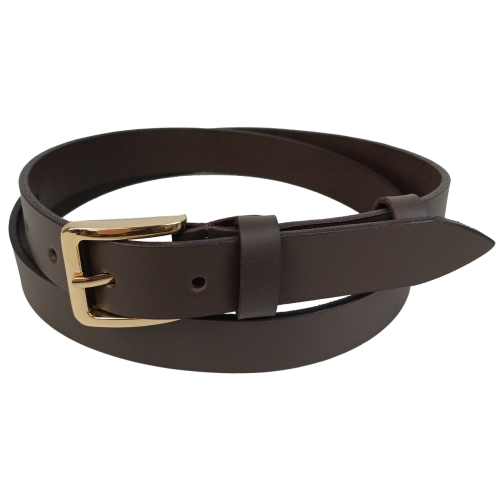 Женский кожаный ремень Skipper Темно-коричневый ширина 3 см