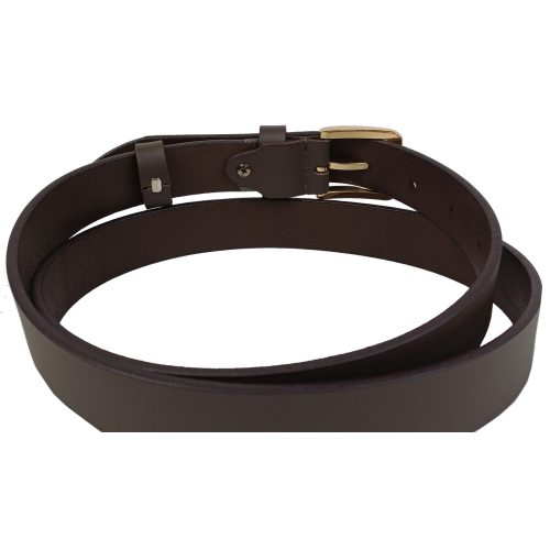 Женский кожаный ремень Skipper Темно-коричневый ширина 3 см