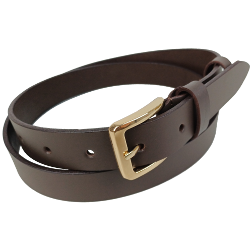 Женский кожаный ремень Skipper Темно-коричневый ширина 3 см