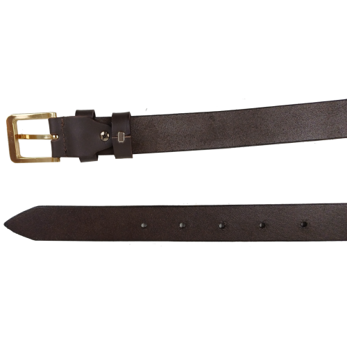 Женский кожаный ремень Skipper Темно-коричневый ширина 3 см