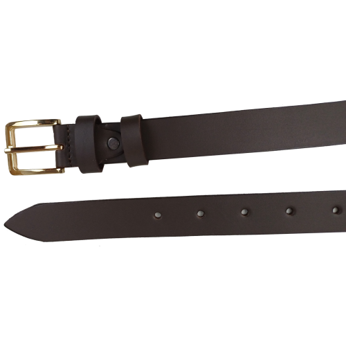 Женский кожаный ремень Skipper Темно-коричневый ширина 3 см