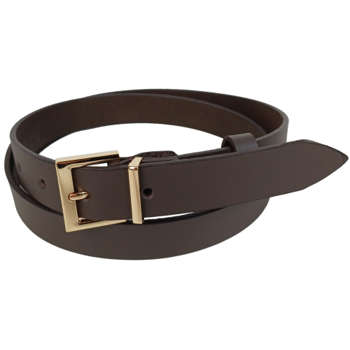 Кожаный женский ремень Skipper ширина 3 см Темно-коричневый