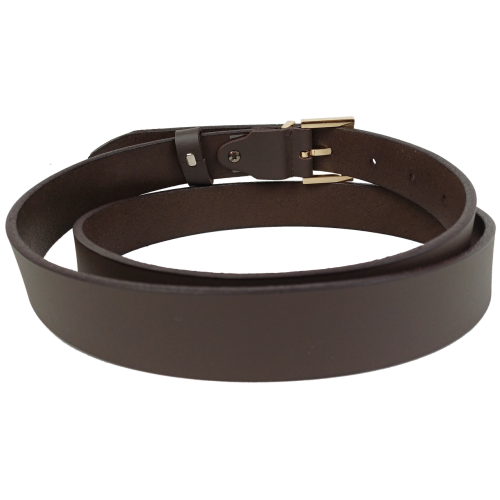 Кожаный женский ремень Skipper ширина 3 см Темно-коричневый