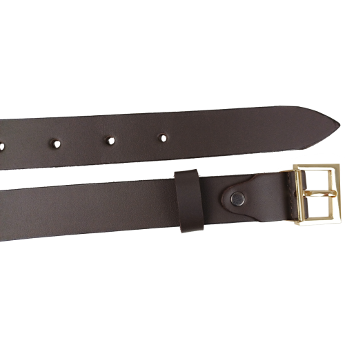 Кожаный женский ремень Skipper ширина 3 см Темно-коричневый