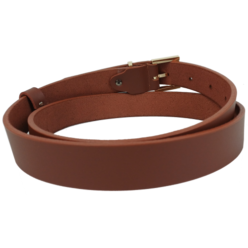 Женский кожаный ремень Skipper Украний Коричневый ширина 3 см